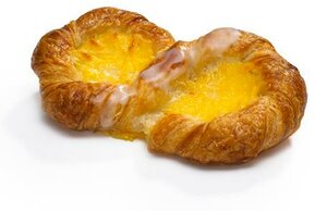 Gebäck mit Pudding